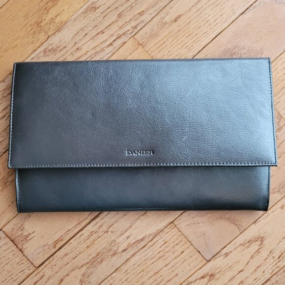 Danier Black Leather Clutch - Picture 1 of 14